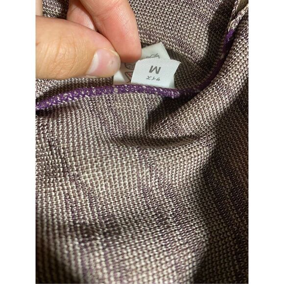 Ichibang Women's Knitted Long Sleeve Abstract Print Tan Sweater Size M - Picture 3 of 7